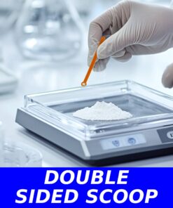 Double-sided 2-in-1 micro measuring spoon, 5–10mg and 25–35mg BPA-free static-free scoop